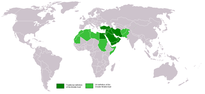 The traditional Middle East and the G8's Greater Middle East.